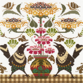 1691  Borduurpakket - Magpies - OVEN