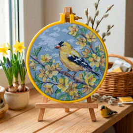 AHM-100 Borduurpakket ABRIS ART - Sunny guest - Zonnige Gast