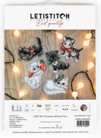 Borduurpakket LETI 987 Christmas Kittens Toys