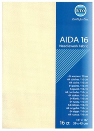 Borduurstof Aida 16 count - RTO - Precut - Ecru
