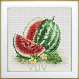 313 - Borduurpakket VDV (gedeeltelijk kraaltjes) - Watermelon - Watermeloen