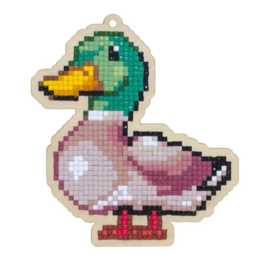 Setje met houten figuurtje DP DUCK WW184