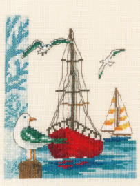 Borduurpakket - Zeilboot - Vervaco