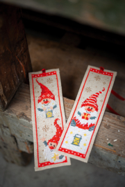 BLADWIJZER KIT KERSTKABOUTERS SET VAN 2