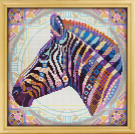 Borduurpakket Mandala Zebra - 568-1 - Awesome Pattern Studio