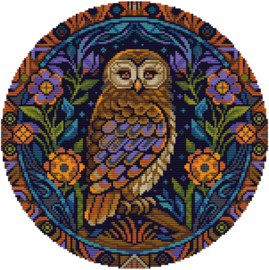 Borduurpakket HobbyJobby - Night Owl - Nachtuil