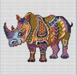 287 - Patroon Neushoorn - Awesome Pattern Studio