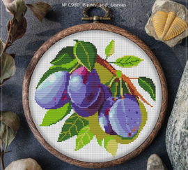 BORDUURPAKKET PLUMS & LEAVES - C980