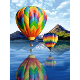 DP - Canvas op houten frame - BALLOONS - 30 x 40 cm