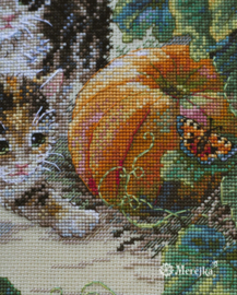 Borduurpakket Pumpkin Patch Chase - Merejka (307)
