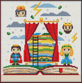 BORDUURPAKKET - The fairy tale of The Princess and the Pea - Het sprookje van de prinses op de Erwt - 2196