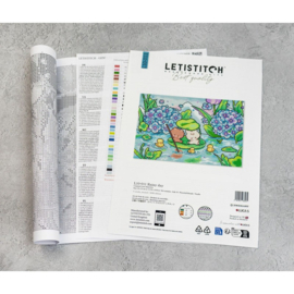 Borduurpakket LETI L10-011 - Rainy Day - Regenachtige Dag - Letistitch