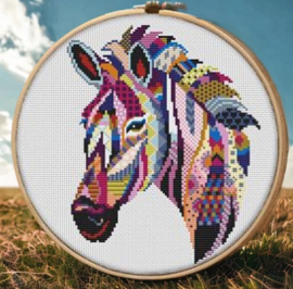 Borduurpakket Mandala Zebra - 273 - Awesome Pattern Studio