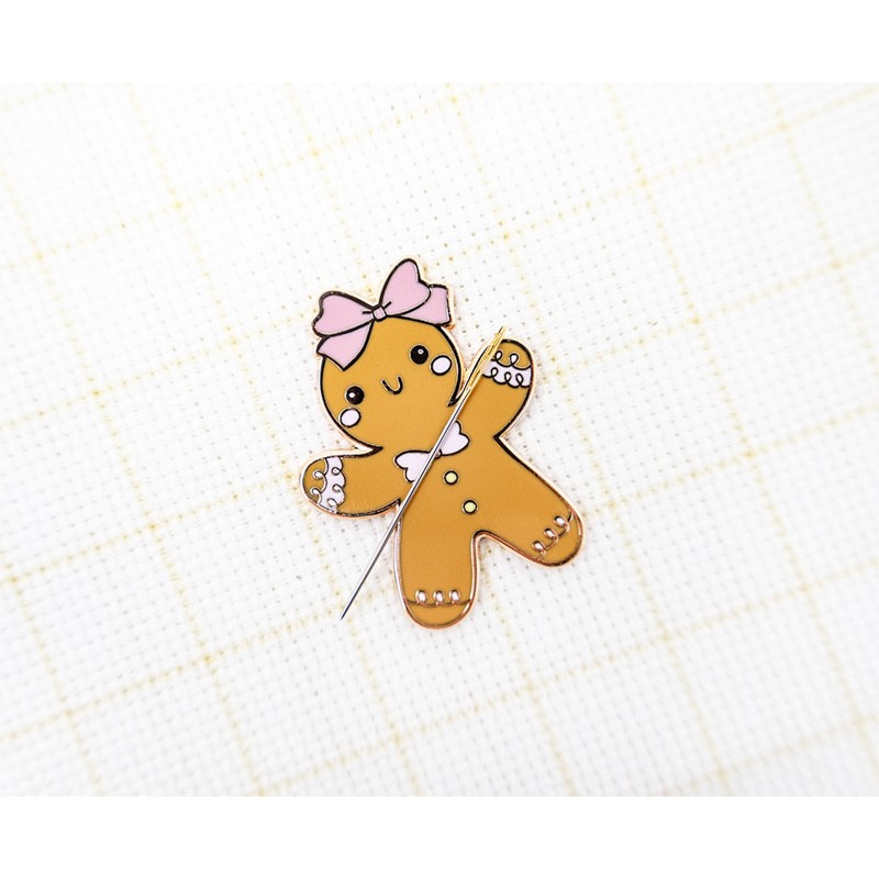 LETI - Needleminder Gingerbread Girl - letistitch