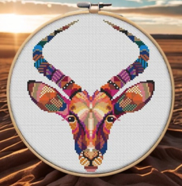 Borduurpakket Mandala Antilope - 277 - Awesome Pattern Studio