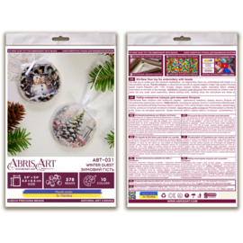 ABT031 KRALEN BORDUURPAKKET Decoratie Hanger - Winter Guest