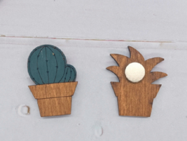 NEEDLEMINDER HOUT - Cactus 2