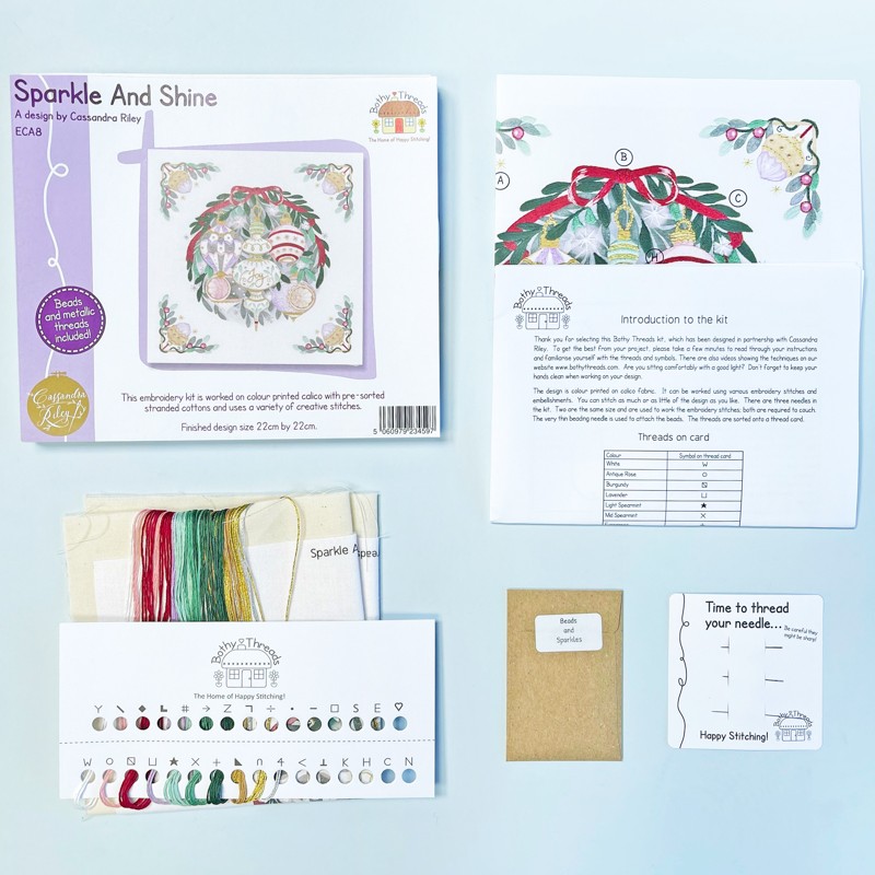Vrij borduren pakket Cassandra Riley - Sparkle And Shine - Bothy Threads