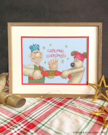 Borduurpakket Wallace & Gromit - Cracking Christmas! - Bothy Threads