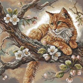 059 - Borduurpakket AVA Stitch - The Cat on the Apple Tree - De Kat op de Appelboom