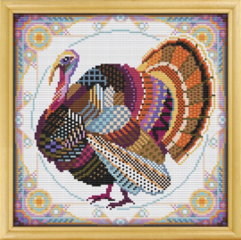 Borduurpakket Mandala Kalkoen - 311-1 - Awesome Pattern Studio