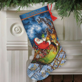 70-08923 STOCKING Santa Flight - Dimensions