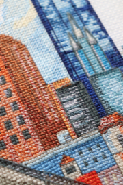 AH-219 Borduurpakket ABRIS ART - big city life - Grote stad leven