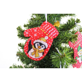 T-974 CHRISTMAS VILTEN KERSTHANDSCHOEN "PENGUIN"