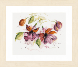 Home and Garden - Fuchsia in Aquarel (linnen)