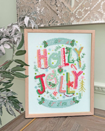 Borduurpakket Hilary Yafai - Holly Jolly Christmas - Bothy Threads