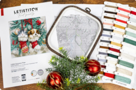 Borduurpakket LETI L9966 -Christmas Naps - Kerst Slaapjes