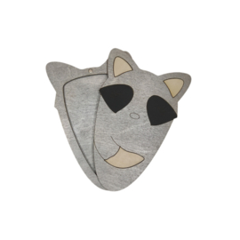 Scharendoosje Kindfox - Raccoon - Wasbeer