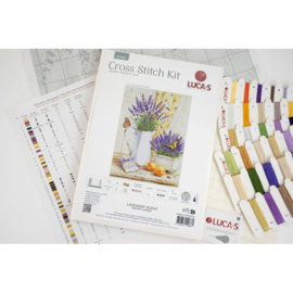 B7063 Borduurpakket Luca-S - Lavender Scent - De Geur van Lavendel