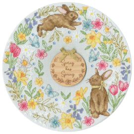 Borduurpakket Jane Sunner - Spring Wreath - Bothy Threads