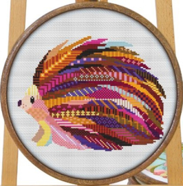 Borduurpakket Mandala Egel - 1261 - Awesome Pattern Studio