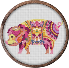 Borduurpakket Mandala Varken - 445 - Awesome Pattern Studio