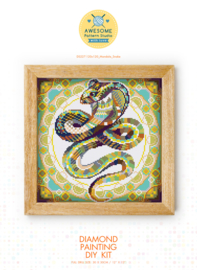 Diamond painting MANDALA Dier volledig COBRA