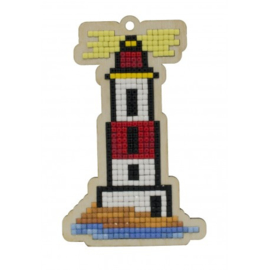 Setje met houten figuurtje DP LIGHTHOUSE