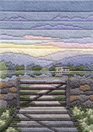 PLATSTEEK PAKKET LONG STITCH SEASONS - SPRING EVENING - DWD