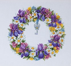 WREATH WITH IRISES (108)