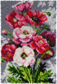 KNOOPKLEED ORCHIDEA - KLAPROZEN - 50 x 75 cm