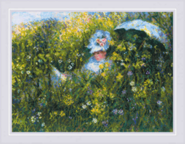 1850 BORDUURPAKKET IN THE MEADOW AFTER C. MONET'S PAINTING - RIOLIS