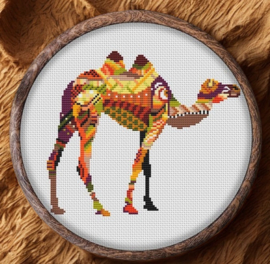 Borduurpakket Mandala Kameel - 285 - Awesome Pattern Studio
