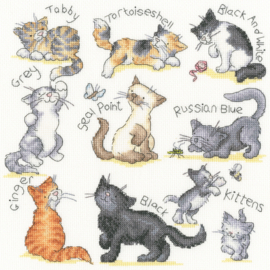 Borduurpakket - Kate Garrett - Meow! - Bothy Threads