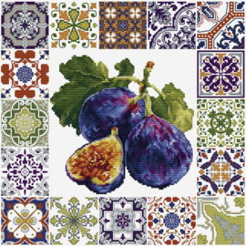 B7057 Borduurpakket Luca-S - Fig Mosaic - Vijgen Mosaiek