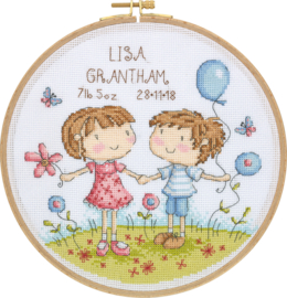 My Cross Stitch – Hoop kit –  Lovely Little One (DMC garens)