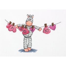 Borduurpakket I Love You- Panna