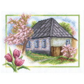 Borduurpakket Spring In The Village - PANNA