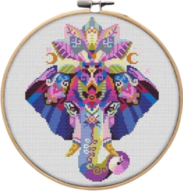 Borduurpakket Mandala Olifant - 185 - Awesome Pattern Studio