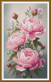 CP6278 Borduurpakket Nova Sloboda - Pink Breeze - Roze Wind - bewerkte achtergrond